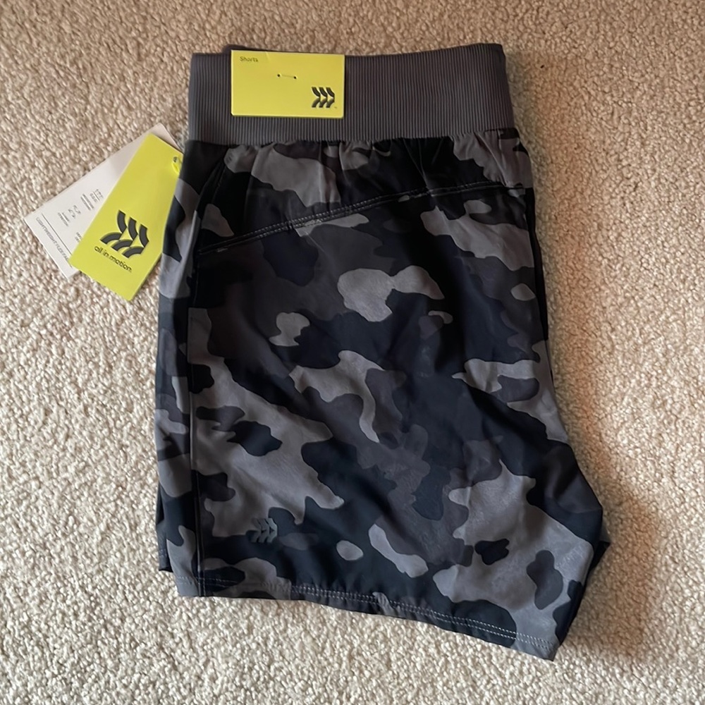 ALL IN MOTION CAMO SHORTS